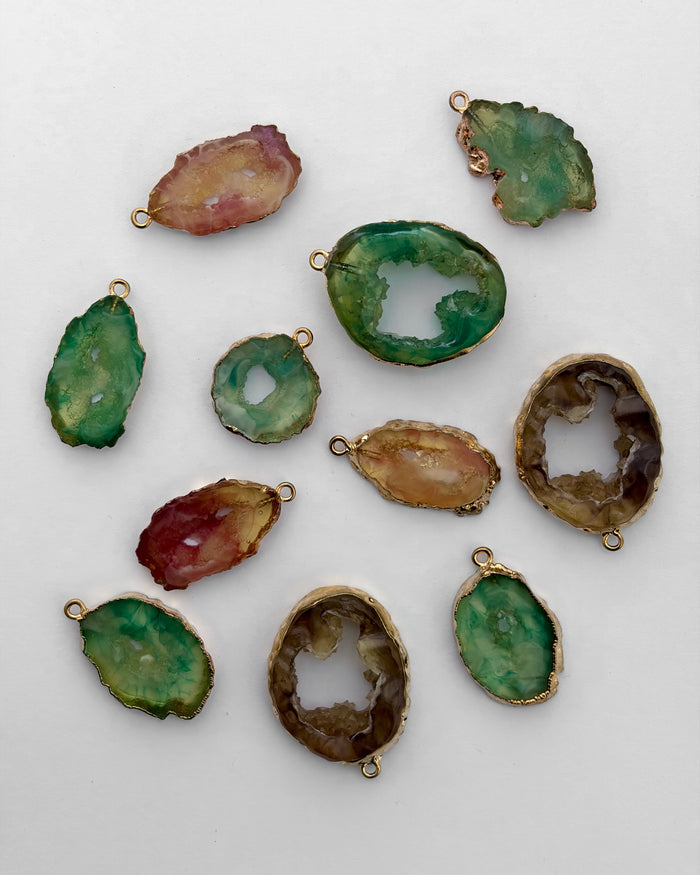 2.0 irregular resin pendants - 10 pc