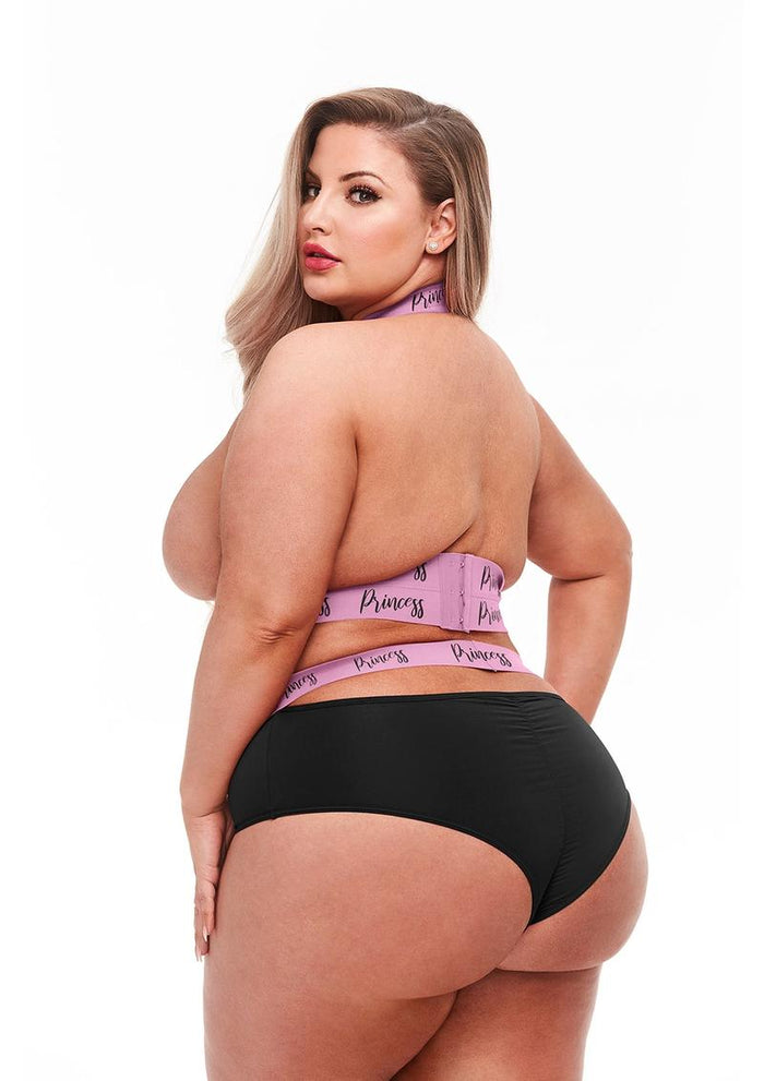 2pc Princess Logo Elastic Booty Short