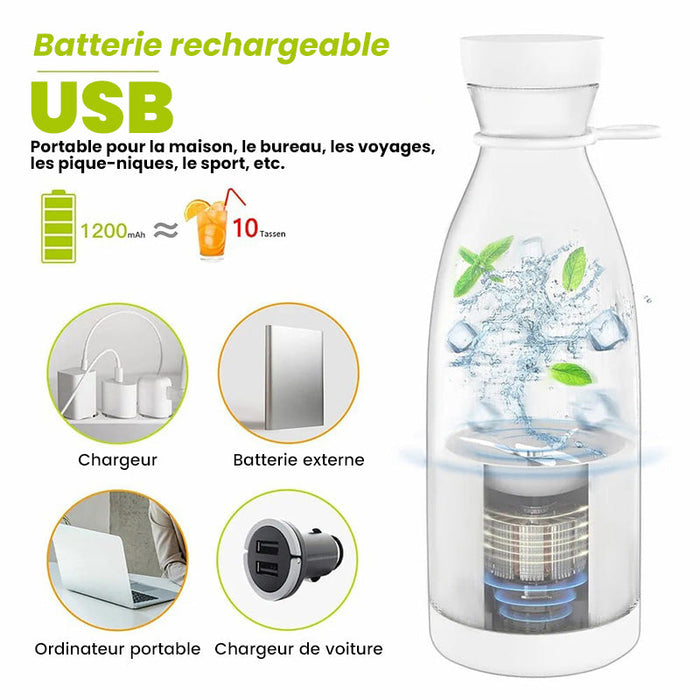 60%✨Vente directe d'usine✨ Extracteur de Jus Portable Best-Seller | 🌟 Savourez du jus frais à tout moment, partout ! -Remifa®