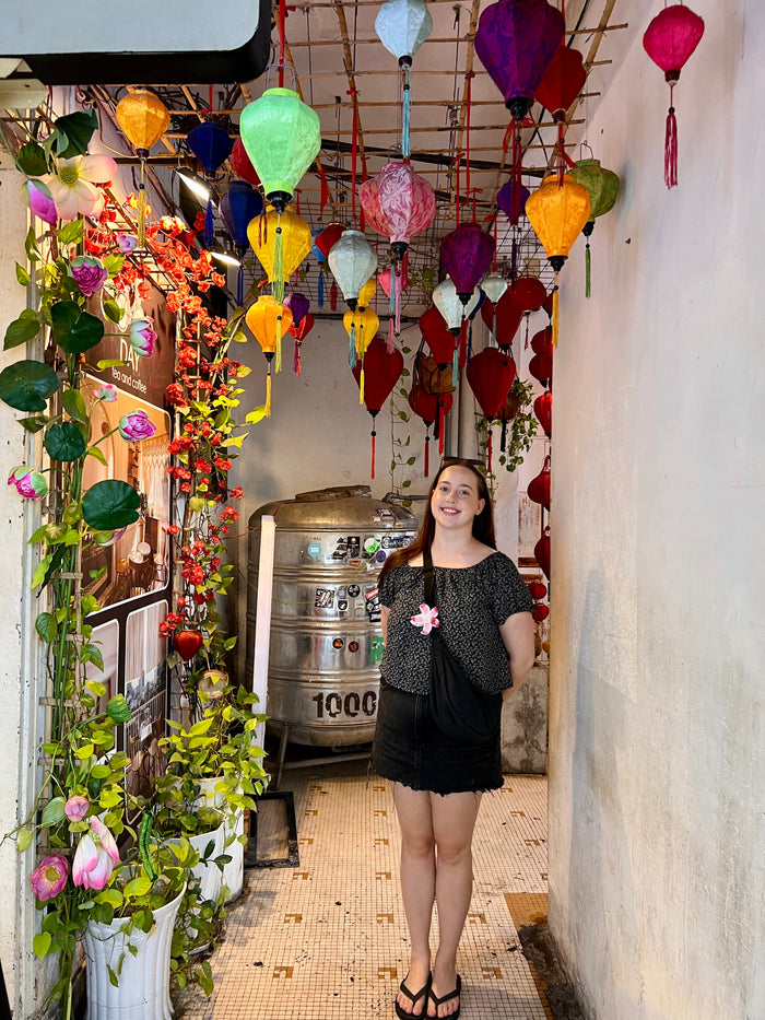 TEFL teacher exploring local culture and colourful streets while living abroad in Thailand