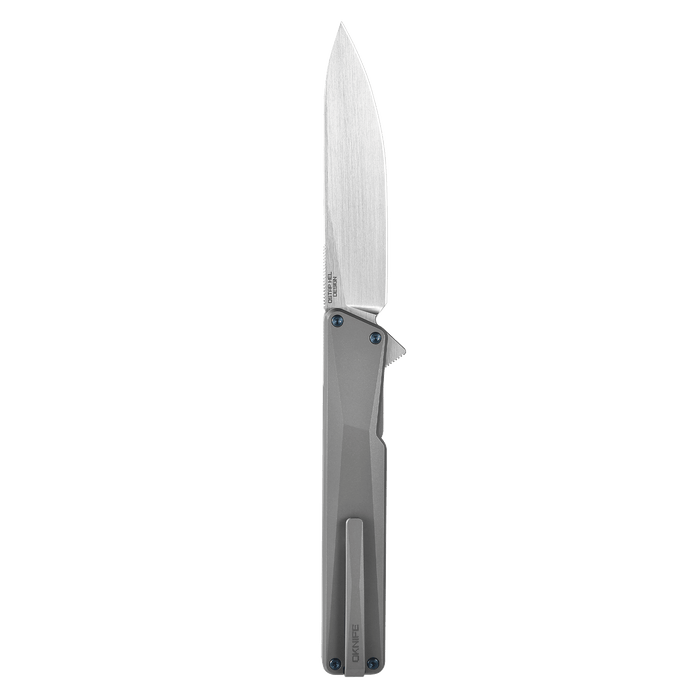 AION Titanium Handle M390 Blade Flipper Folding Pocket Knife
