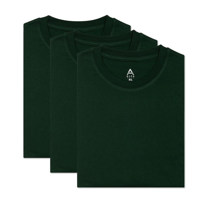 All Green Fitted T-Shirt 3-Pack