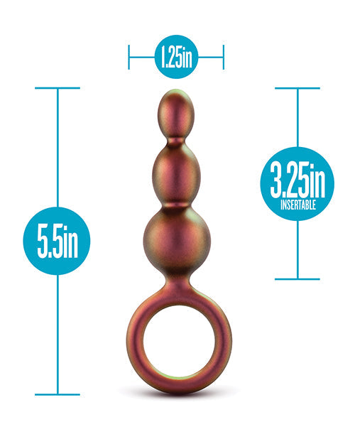 Multicolored ring with measurements on a white background