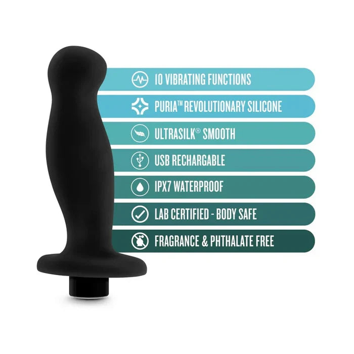Anal Adventures Platinum Silicone Vibrating Prostate Massager 2