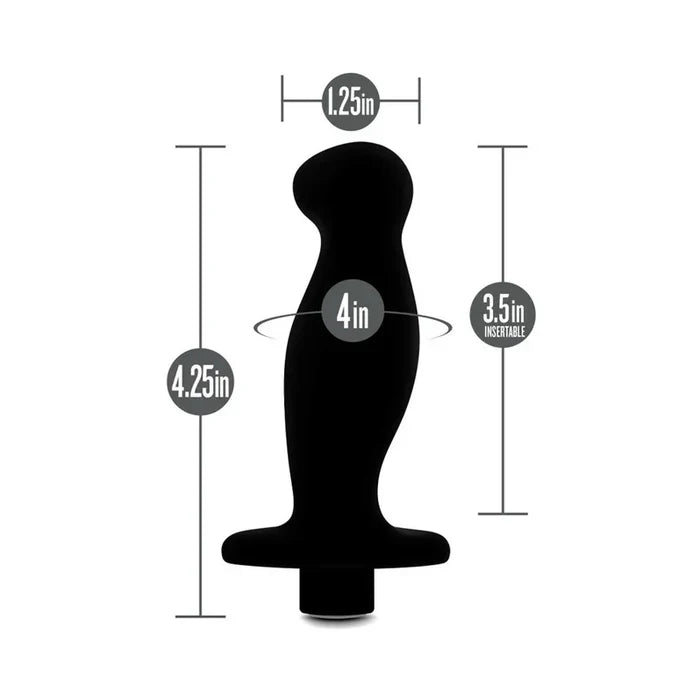 Anal Adventures Platinum Silicone Vibrating Prostate Massager 2