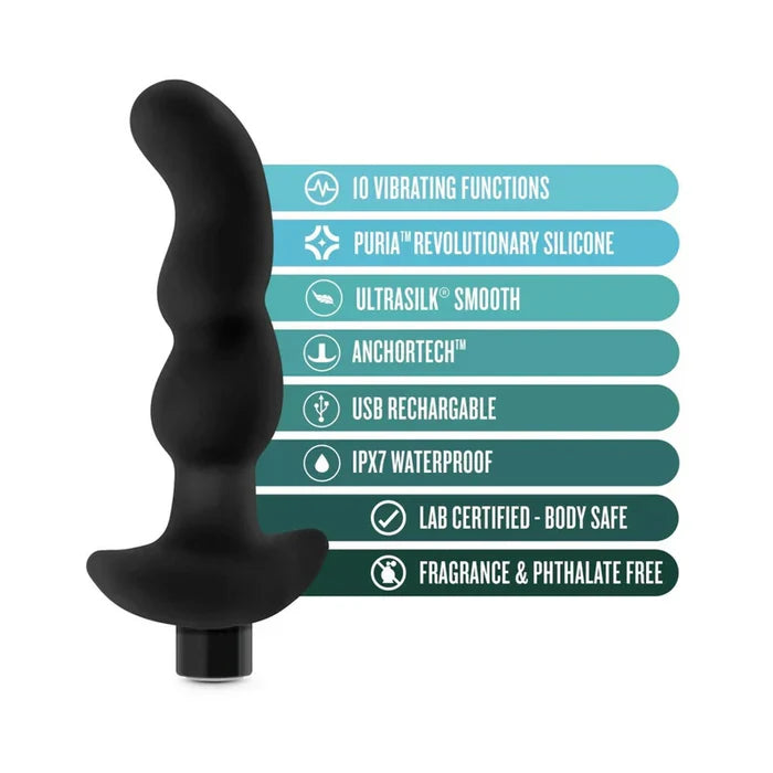 Anal Adventures Platinum Silicone Vibrating Prostate Massager 3