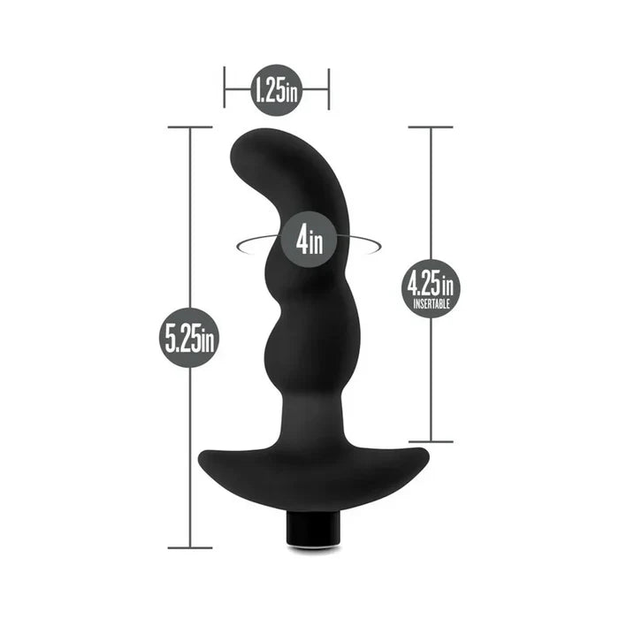 Anal Adventures Platinum Silicone Vibrating Prostate Massager 3