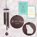 Bronze Anniversary Wind Chimes with Custom Name & Date Engraving