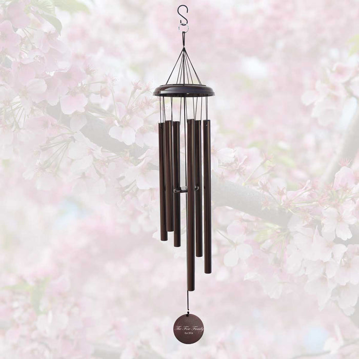 Bronze Corinthian Bells wind chime for anniversary gift