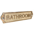 Buy a beautiful engraved brass bathroom door sign featuring an antique finish. Durable and stylish, perfect for any home.