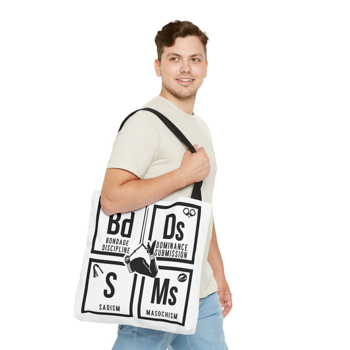 BDSM Elements Tote Bag - Stylish and Edgy Carryall for Fans of Kink Culture