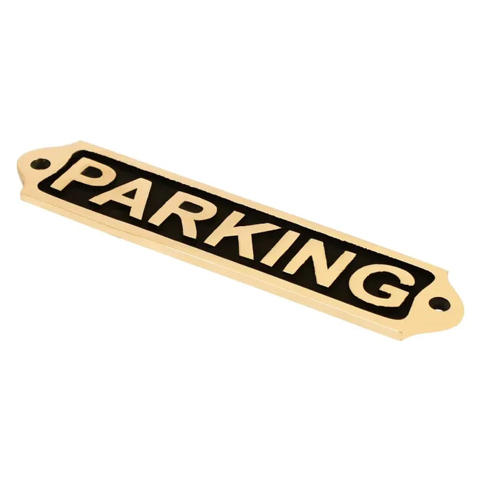 Engraved Brass Door Sign Parking sign for home and business