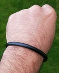 Black Kara Sarbloh Bangle Pure Iron Sikh Kada Round Smooth Singh Kaur Khalsa V4N Bracelet Unisex Gift