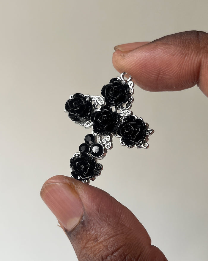 Black rose cross