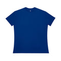 Blue Single Fitted Man's T-Shirt for big and tall men