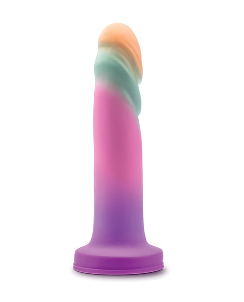 Multicolored silicone product on a white background