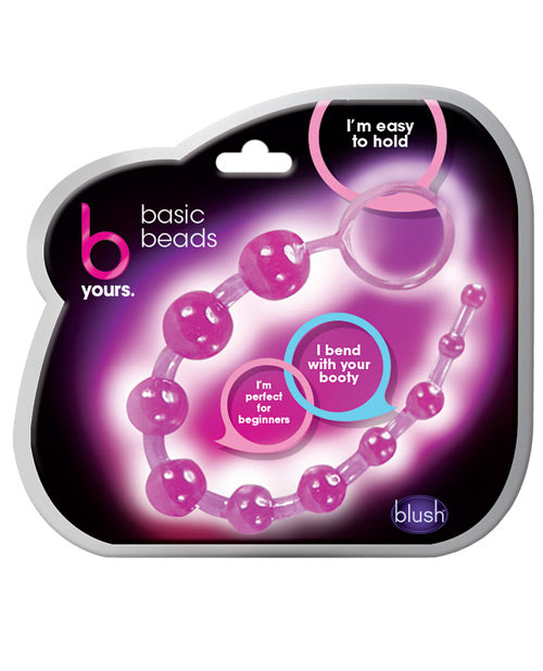 Purple toy with packaging labeled 'blush' on a white background