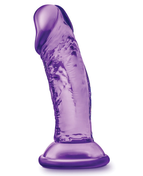 Purple silicone product on a white background