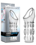 Studded sleeve ring with packaging labeled 'Performance' on a white background