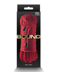 Red rope in packaging with 'BOUND' branding on a white background