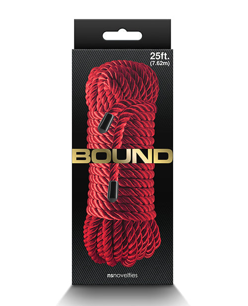 Red rope in packaging with 'BOUND' branding on a white background