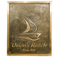 Brass Address Plaque with custom engraving