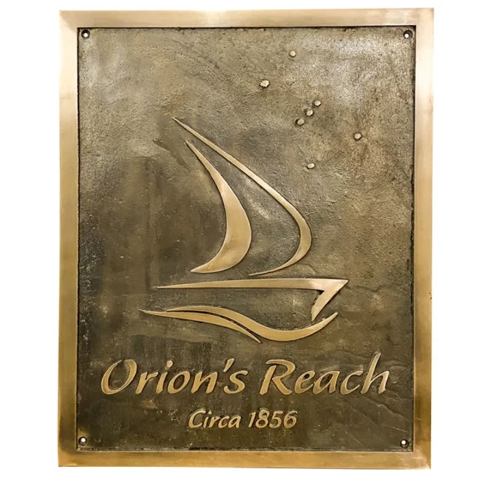 Brass Address Plaque with custom engraving