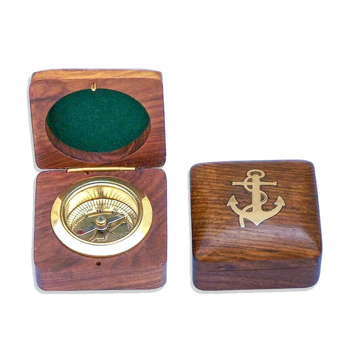 Brass Sundial Compass with case | Classic & Elegant Design