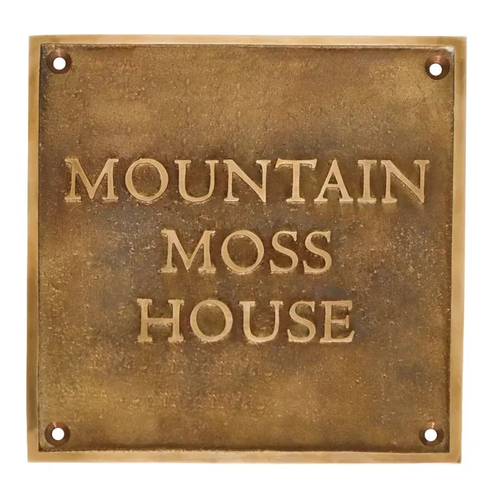 Brass House Name Plate | Custom & Classic - Shop Now!