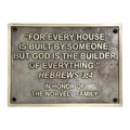 Bronze brass home decor plaque | Weatherproof bronze brass address sign