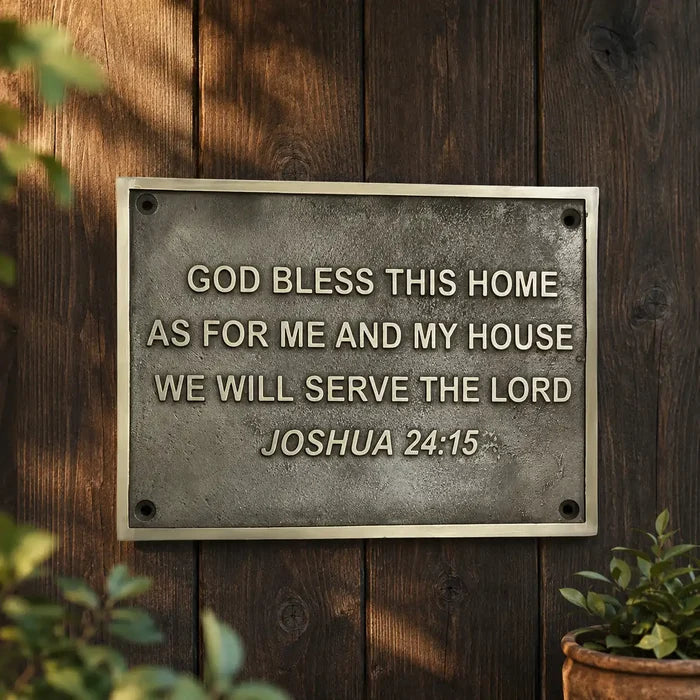 Weather-resistant brass and bronze plaques with personalized engraving