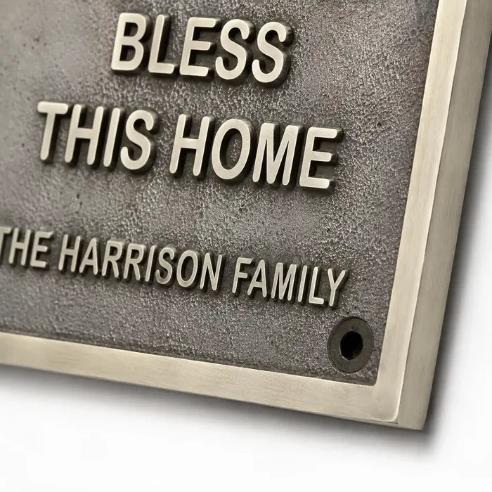 Personalized brass and bronze plaques for business, historical, and dedication signage