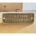 Custom Engraved Brass Plate Antique Finish
