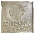 Solid brass engraved nameplate | Custom business logo brass plaque | personalized engraved brass signage