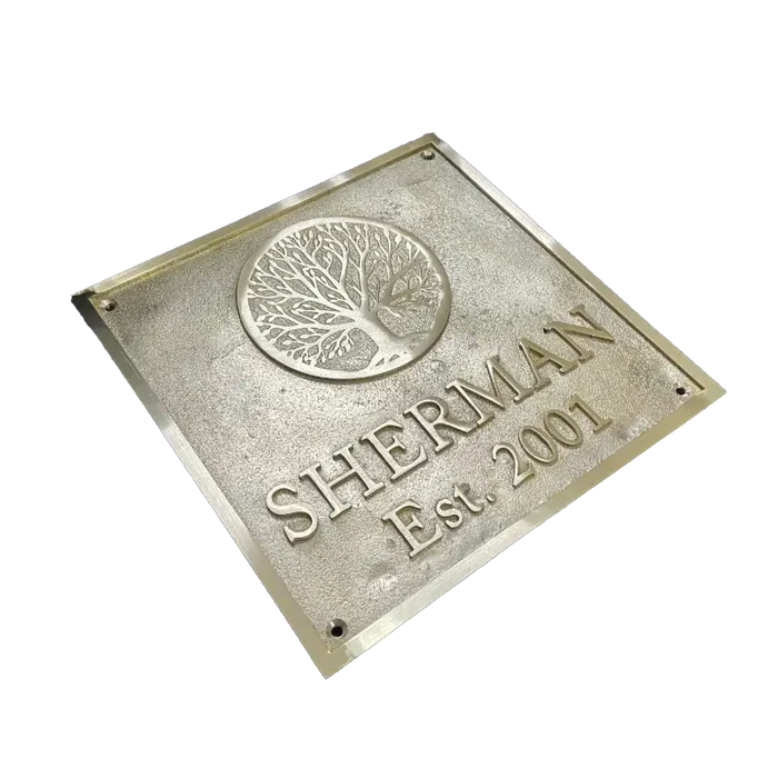Professional Brass Plaques: Engraved Logos & Addresses