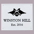 Brass Plate engraving | Custom Name Plaque in white background