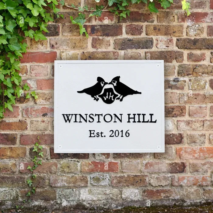 Brass Plate engraving | Custom Name Plaque in white background