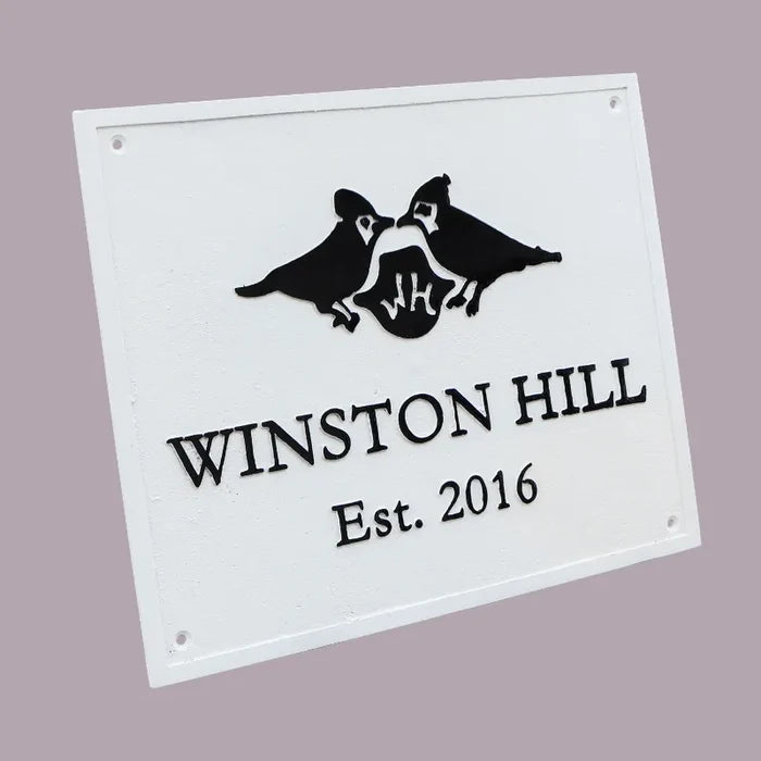 Brass Plate engraving | Custom Name Plaque in white background