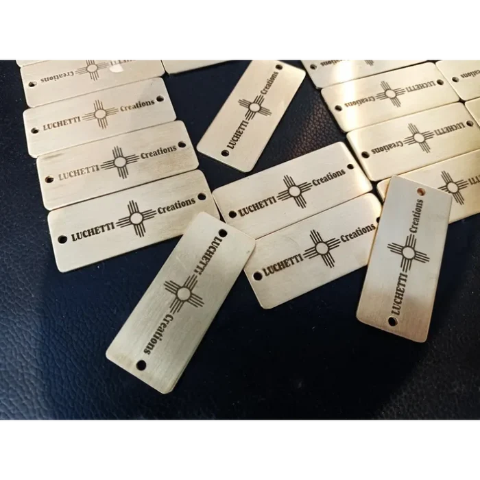 brass label plate