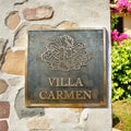 Bronze Address Plaque – Custom Outdoor Address Sign