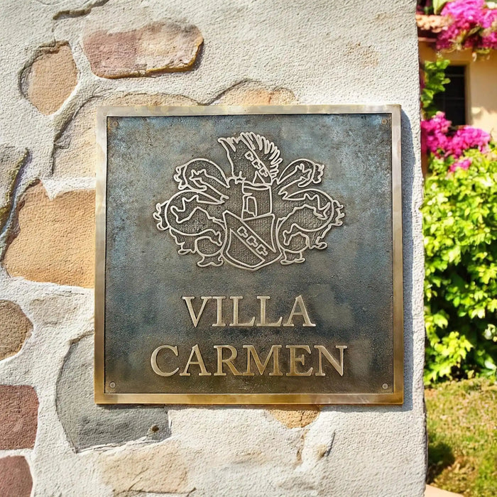 Bronze Address Plaque – Custom Outdoor Address Sign