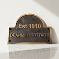 bronze address plaques antique finish