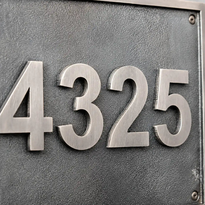 Bronze House Number Plaque | Custom Engraved Bronze Address Plaques
