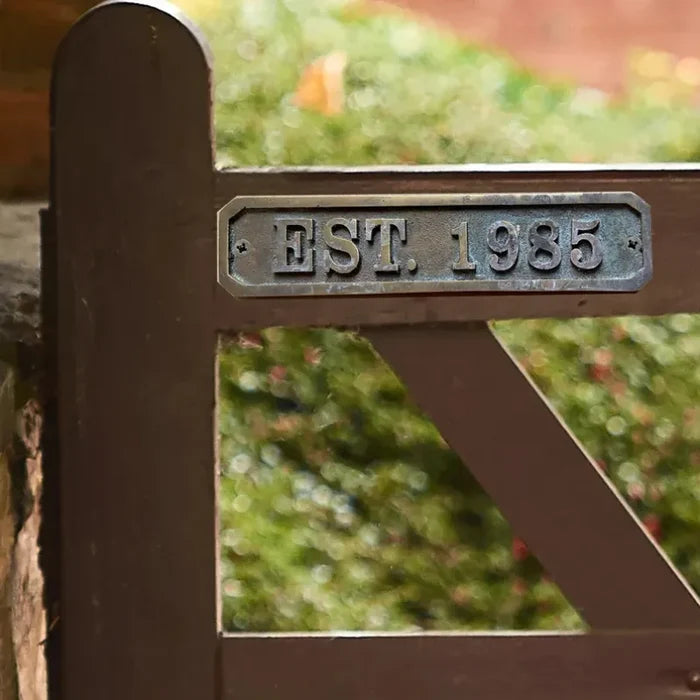 Weatherproof Cast Brass Door Plaque