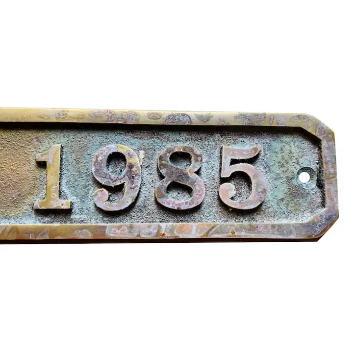 Solid Brass Address Plaque for Door