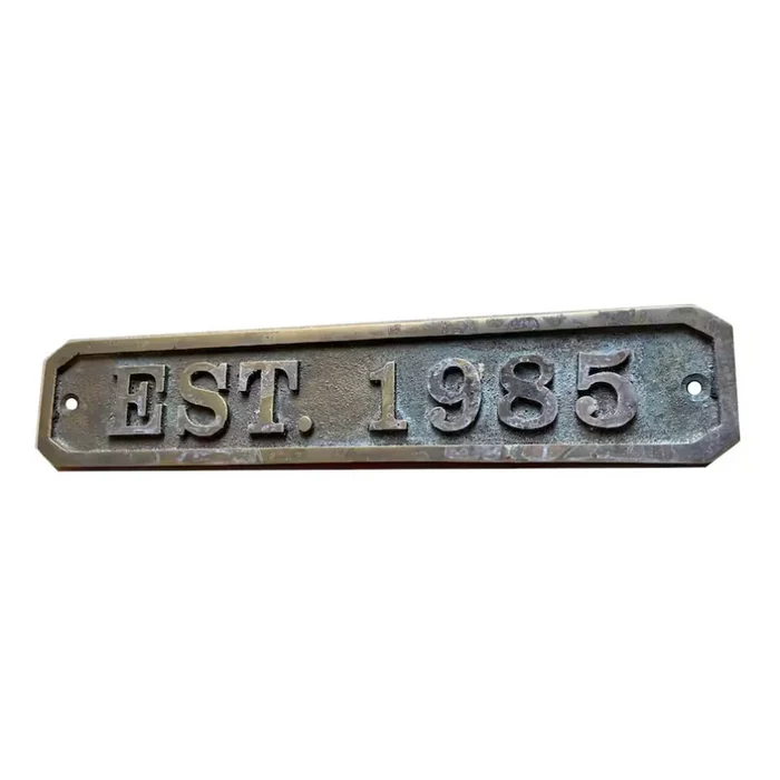 Custom Cast Brass Door Sign Plaque