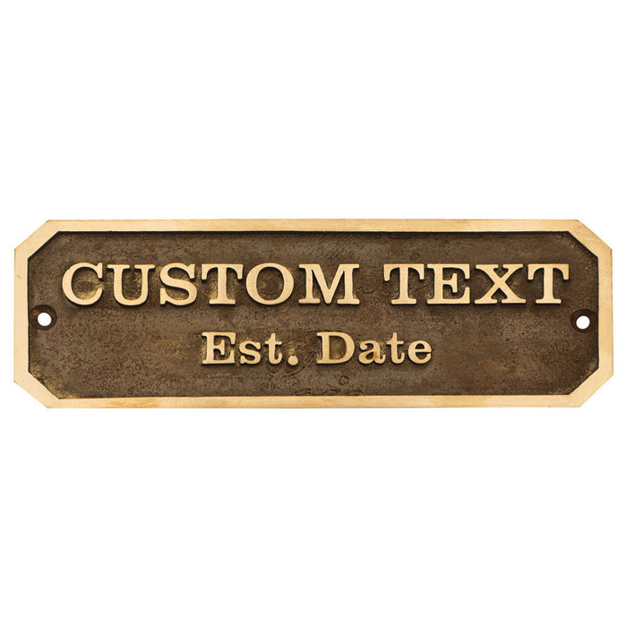 Cast Brass Door Signs | Metal Address Signs
