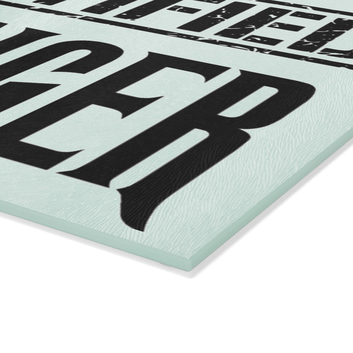Certified Swinger Glass Cutting Board — Novelty Kitchen Gift