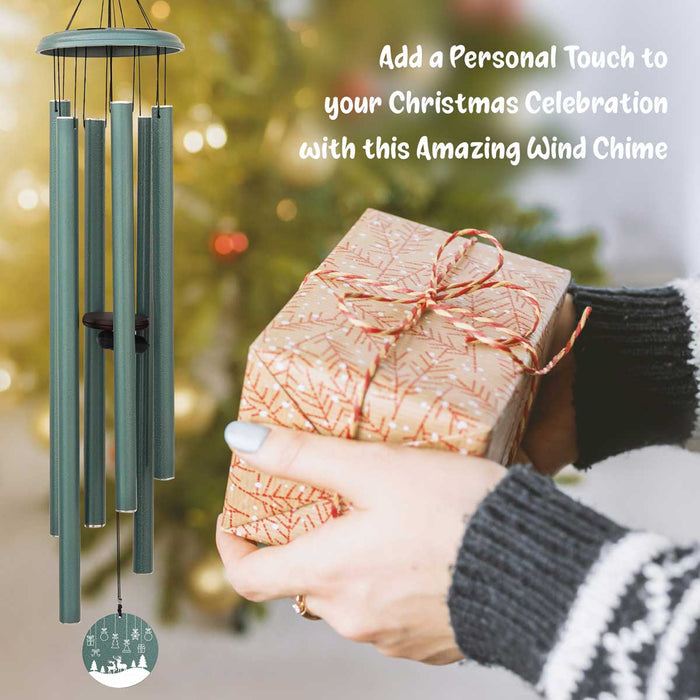 Christmas wind chime personalized for gift