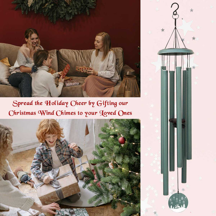 Christmas wind chime personalized  gift for Mom and Dad